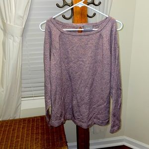 slit shoulder sweater